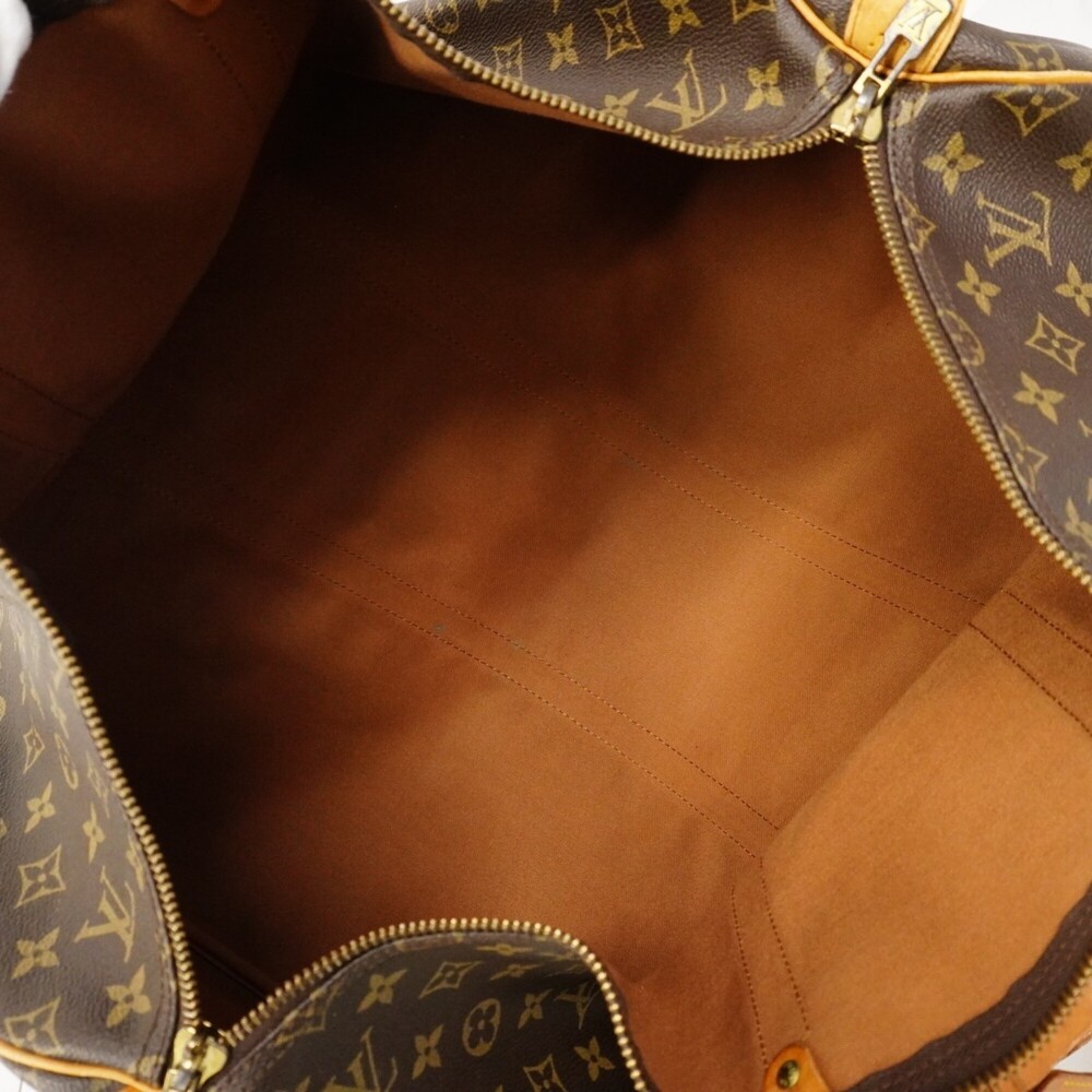 LOUIS VUITTON Brown Monogram Keepall 55 Boston Bag - Picture 4 of 16